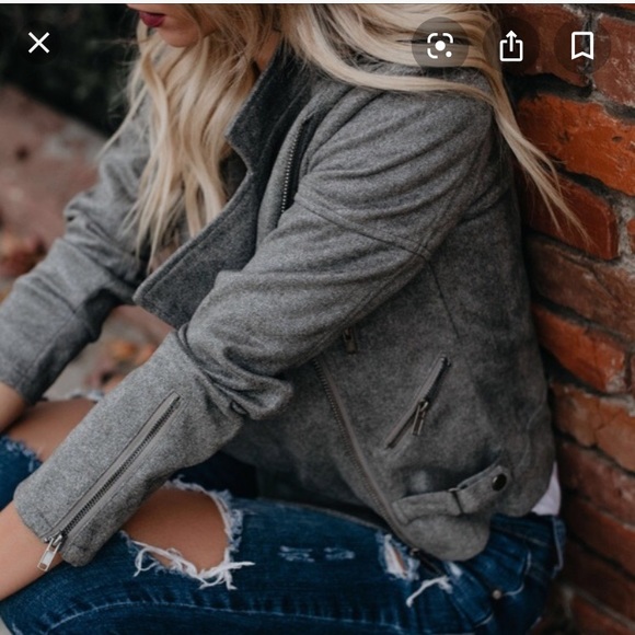 Vici Jackets & Blazers - Suede Moto Jacket